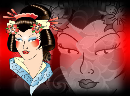 GEISHA A little Geisha piece of flash for you here in the Ed Hardy stylee